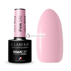 CLARESA SoakOFF UV/LED Gel Rózsaszín 510 5ml