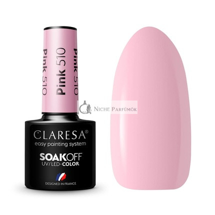 CLARESA SoakOFF UV/LED Gel Rosa 510 5ml