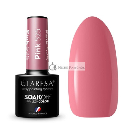 Claresa UV LED Nagellack Kollektion Hybrid-Maniküre Soak Off - 5ml Rosa Farbe Nr. 525
