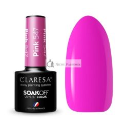   Claresa UV LED Körömlakk Gyűjtemény Hibrid Manikűr Leoldható - 5ml Rózsaszín Szín No. 547