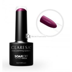 CLARESA SoakOFF UV/LED Lakk Lila 619, 5ml