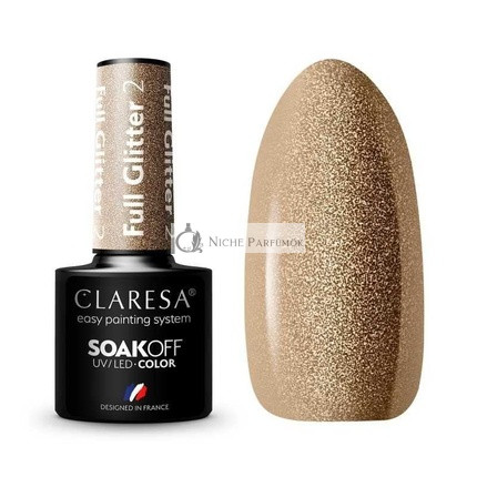 Vollglitzer UV-Nagellack 5ml Claresa - 2er Pack