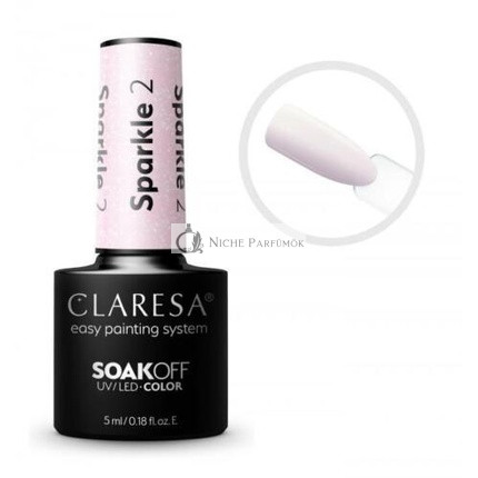 CLARESA SoakOFF UV/LED Gel Sparkle 2, 5ml