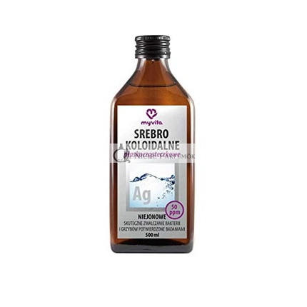 MyVita Kolloidales Silber Ag Nonionische Flache Moleküle 500ml, 50ppm