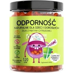   MyVita Ellenállás Vitaminok és Ásványi Anyagok Táplálékkiegészítők Gyermekek és Felnőttek Számára, 120 G, 2 Zselé Naponta