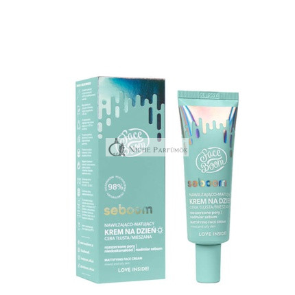 FaceBoom SEBOOM Hidratáló Mattító Nappali Krém Zsíros Kombinált Bőrre 50ml