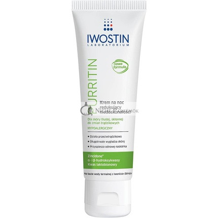 Iwostin Purritin Anti-Akné Éjszakai Krém, 40ml