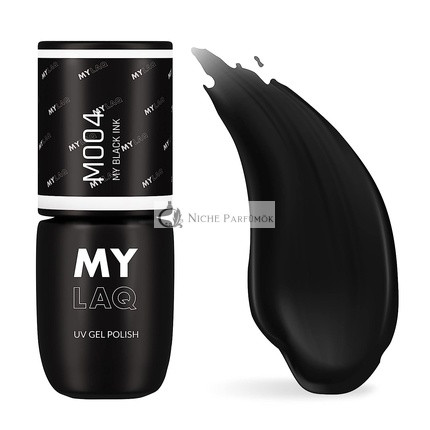 MYLAQ UV Körömlakk - Fekete Tinta, 7.2 ml