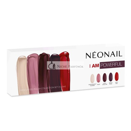 NEONAIL I am Powerful UV Nagellack Set - Rosa, Beige, Rot und Grau