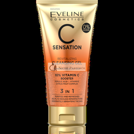 Eveline C Sensation Revitalisierende Reinigungs-Gel 3in1 für fettige und Mischhaut