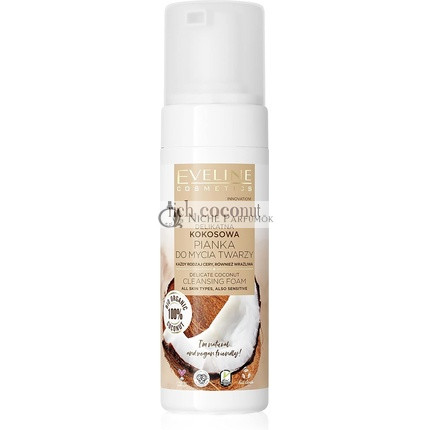 Eveline Cosmetics Reichhaltiger Kokosnuss Sanfter Gesichtsreinigungs-Schaum, 150ml