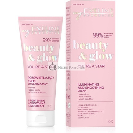 Eveline Cosmetics Beauty & Glow Ragyogást Fokozó Simító Krém 75ml