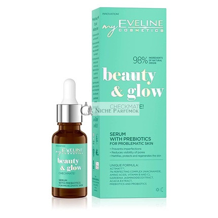 EVELINE Beauty & Glow Checkmate! Szérum Prebiotikumokkal Problémás Bőrre, 18ml