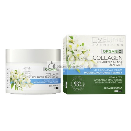 Eveline Organikus Kollagén Lifting Krém Nappali és Éjszakai Használatra, 50ml