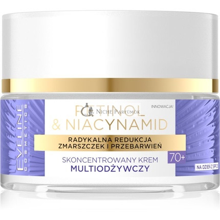 Eveline Cosmetics Retinol & Niacinamide Tápanyag Nappali Krém 70+ SPF 20, 50 ml