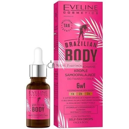 Eveline Cosmetics Brasilianische Körper Konzentrated Selbstbräunungstropfen für Gesicht und Körper
