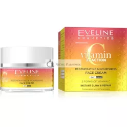   Eveline Vitamin C 3xAction Regenerierende Nährende Tages- und Nachtcreme für das Gesicht, 50ml