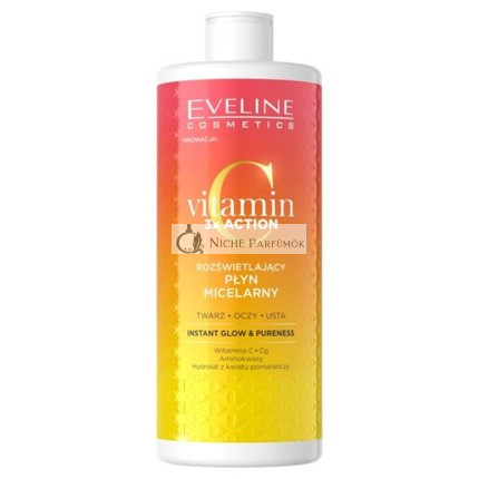 Eveline Co Vitamin C 3x Wirkung Aufhellendes Micellenwasser, 500ml