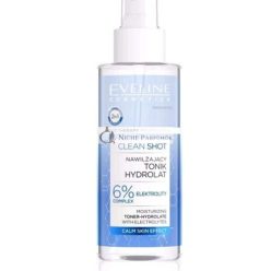  Eveline Clean Shot Feuchtigkeitstoner Hydrolat 6% Elektrolyte Spray