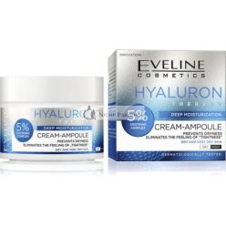   Eveline Hyaluron Mélyhidratáló Krém-Ampulla 5% Nyugtató Komplexum, 50ml