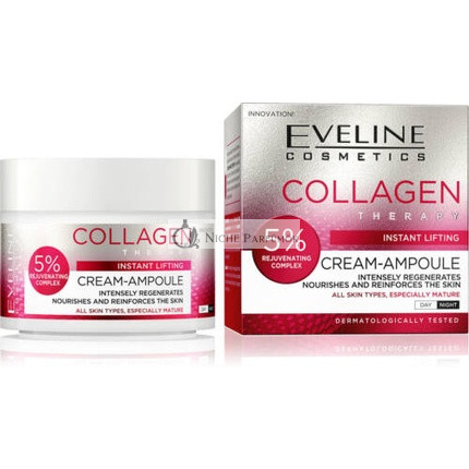 Eveline Kollagén Intenzíven Megújító Krém-Ampulla 5% Nappali Éjszakai 50ml