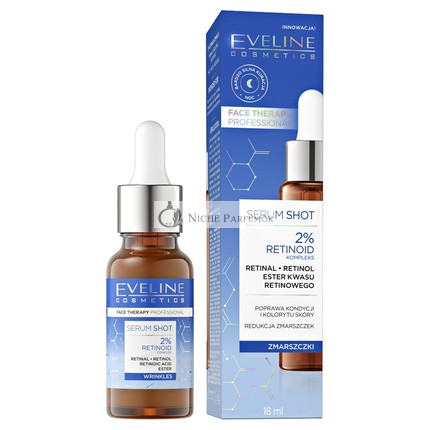 Eveline Szérum Shot 2 Retinoid Komplex Nagyon Erős Éjszakai Kezelés 18ml