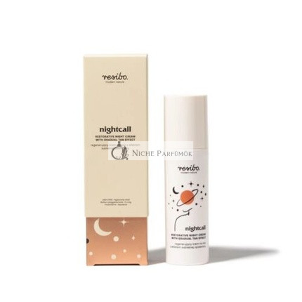 Resibo Nightcall Regenerierende Nachtcreme mit allmählichem Bräunungseffekt, 50ml