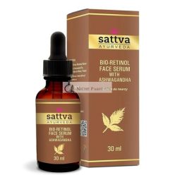   Sattva Arcszérum, Anti-Aging Bőrápolás, Vegán Retinol Szérum Ashwagandhával, 30ml