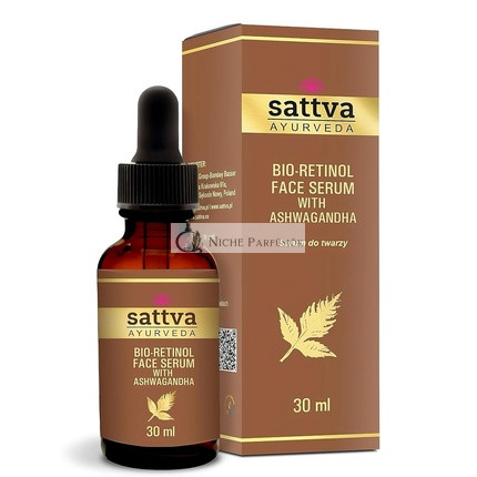 Sattva Arcszérum, Anti-Aging Bőrápolás, Vegán Retinol Szérum Ashwagandhával, 30ml