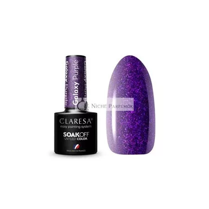 Galaxy Purple UV Körömlakk 5ml Claresa