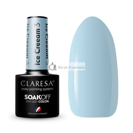 Claresa Eiscreme UV Nagellack 5ml - 3er Pack