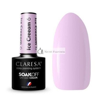 Claresa Eiscreme UV-Nagellack 5ml - Packung mit 6