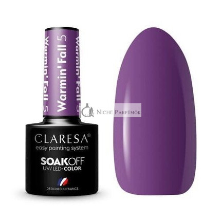 Warmin Herbst UV Nagellack 5 ml Claresa - 5er Pack