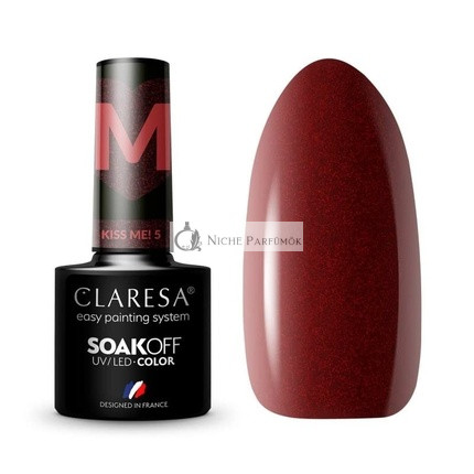 Kiss Me! UV körömlakk 5ml Claresa - 5 darabos csomag