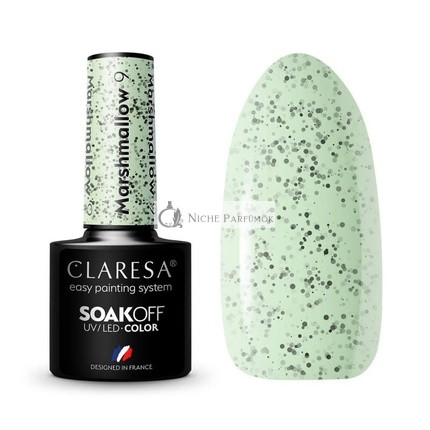 Claresa Marshmallow UV Nagellack 5ml - Packung mit 9