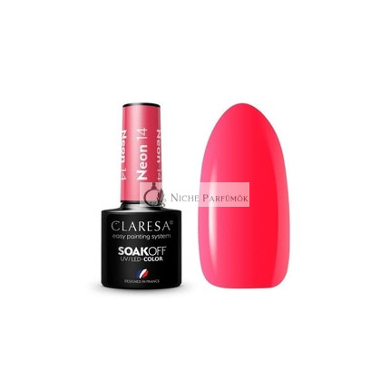 Claresa Neon UV Nagellack 5ml - Packung mit 14