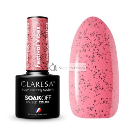 Claresa Festival Vibes UV Nagellack 5ml, Packung mit 2