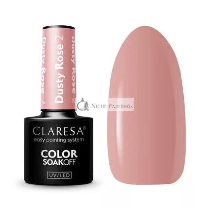 Dusty Rose UV Körömlakk 5ml Claresa - 2 db-os csomag