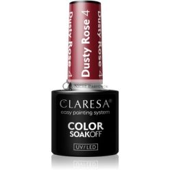   CLARESA Soak Off UVLED Púder Rózsaszín Hibrid Lakk 004, 5g