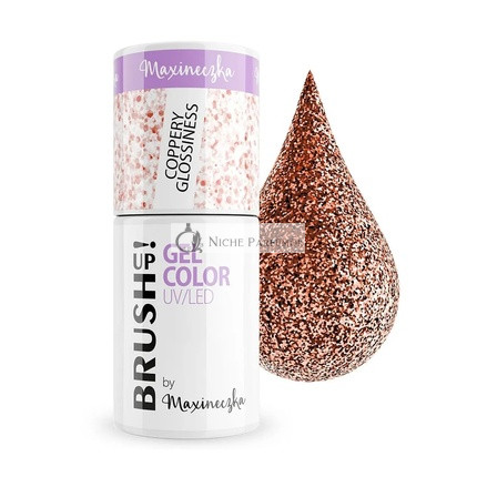 Brushup Gél Szín UV LED Hybrid Körömlakk Réz Fényesség, 5g