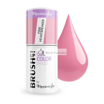 Brushup Gel Szín UV LED Hybrid Körömlakk Rózsaszín Szívtipró 5g