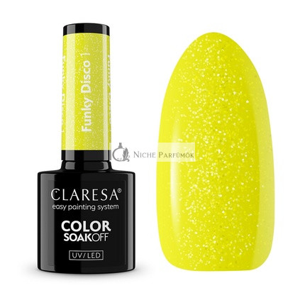 Claresa Soak Off UV LED Funky Disco Hybrid Nagellack, 1.5g