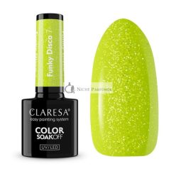   Claresa Leoldható UV LED Funky Disco Hibrid Körömlakk 7.5g