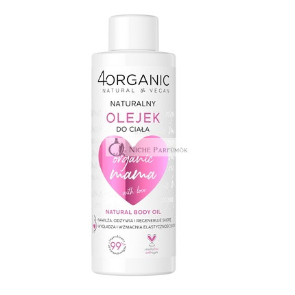 4organicmama Natürliches Körperöl, 125ml