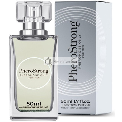 PheroStrong Pheromon Parfüm Férfiaknak, Pheromon Hatású Afrodiziákum, Hosszantartó, 50ml