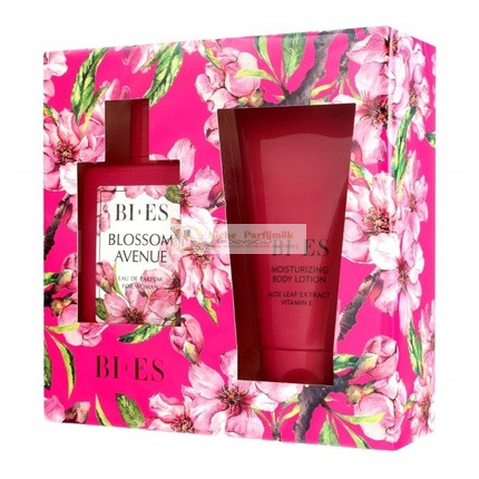 Bi-Es Blossom Avenue Eau De Parfum 100ml mit Feuchtigkeitsspendender Körperlotion 150ml Set