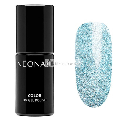 NEONAIL UV Nagellack 7.2ml Blau Aufmerksamkeitsstark Glitzer, Shellac