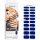 NEONAIL UV Gel Aufkleber Einfach Anzubringen M01 Blau 15 Muster Nagelaufkleber Nagellackstreifen Gel-Nagelaufkleber für Füße und Hände Dekorative Nagelaufkleber