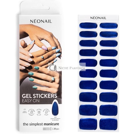 NEONAIL UV Gel Aufkleber Einfach Anzubringen M01 Blau 15 Muster Nagelaufkleber Nagellackstreifen Gel-Nagelaufkleber für Füße und Hände Dekorative Nagelaufkleber