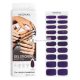 NEONAIL UV-Gel-Sticker Einfach Anzuwenden M02 Lila, 15 Muster Nagelsticker, Nagellackstreifen, Gel-Nagelsticker, Fuß- und Handnagelsticker, Nageldekoration